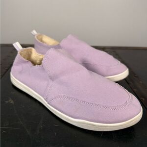 Vionic Beach Washable Canvas Slip-On Shoes Malibu Viola Women's Size 10
